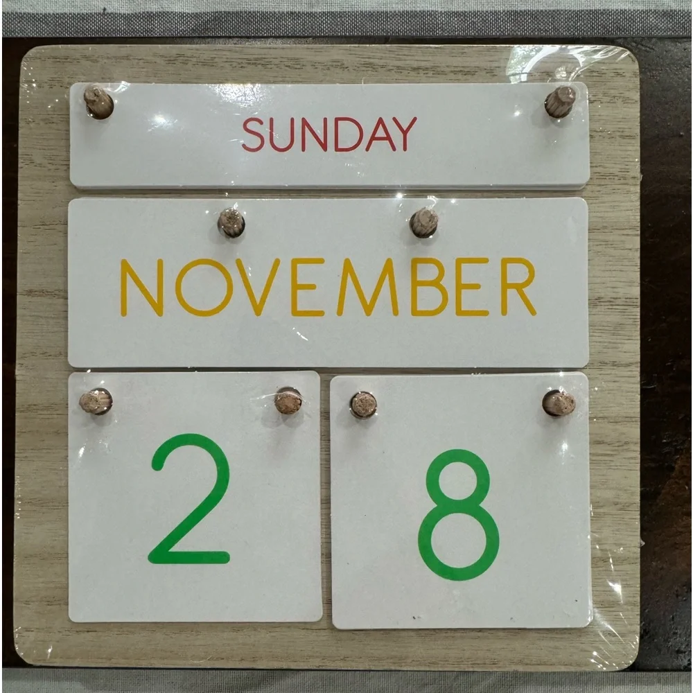 Perpetual calendar.